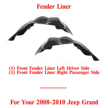 Load image into Gallery viewer, Front Fender Liner Left Driver &amp; Right Passenger Side For 2008-10 Grand Cherokee