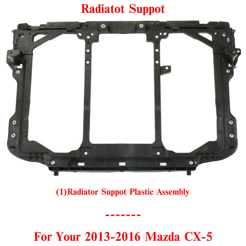 Front Radiator Support Assembly Black Plastic For 2013-2016 Mazda CX-5