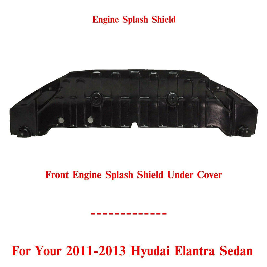 Front Engine Splash Shield Under Cover For 2011-2013 Hyundai Elantra Sedan Model