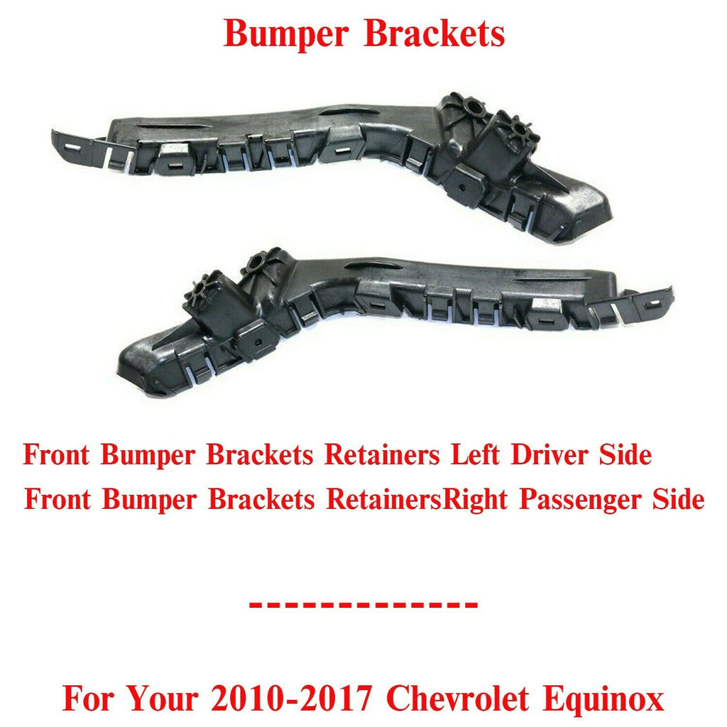 Set of 2 Bumper Brackets Retainers Left & Right Side For 2010-2017 Chevy Equinox