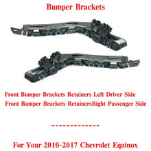 Load image into Gallery viewer, Set of 2 Bumper Brackets Retainers Left &amp; Right Side For 2010-2017 Chevy Equinox