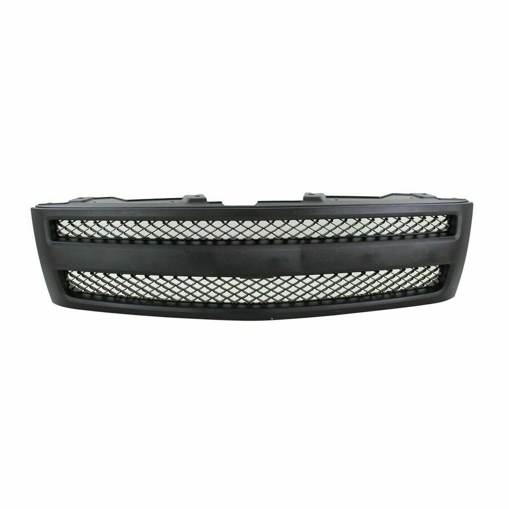 Front Grille Textured Black Shell & Insert For 2007-13 Chevrolet Silverado 1500