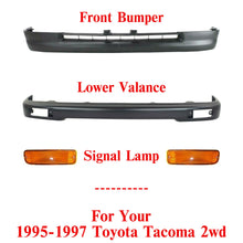 Load image into Gallery viewer, Front Bumper Cover + Valance + Signal Lamp For 1995-1997 Toyota Tacoma 2WD