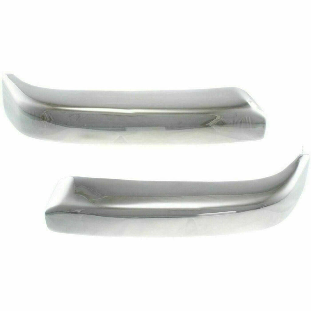 Set of 2 Front Bumper End Chrome Trim LH & RH Side For 1998-2000 Toyota Tacoma