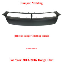 Load image into Gallery viewer, Front Bumper Trim Applique Primed For 2013-2016 Dodge Dart