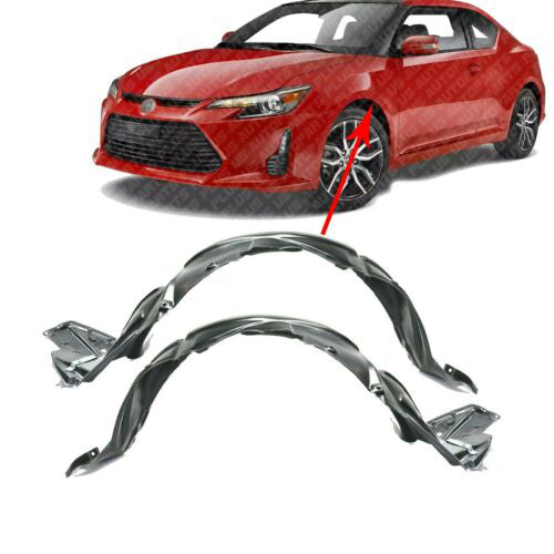 Front Splash Shield Fender Liner Left & Right Side For 2014-2016 Scion TC