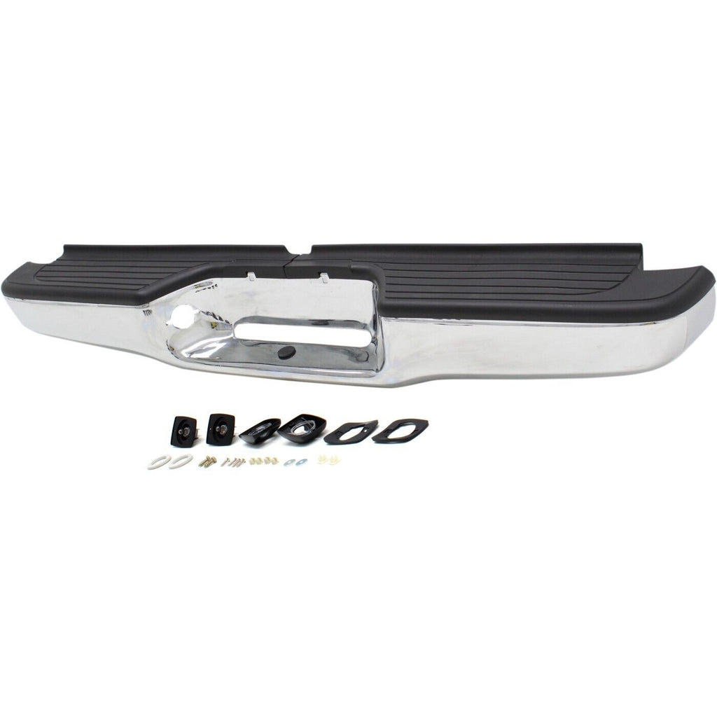 Rear Bumper Step Pad Chrome Steel Assembly Fleetside For 1995-2004 Toyota Tacoma