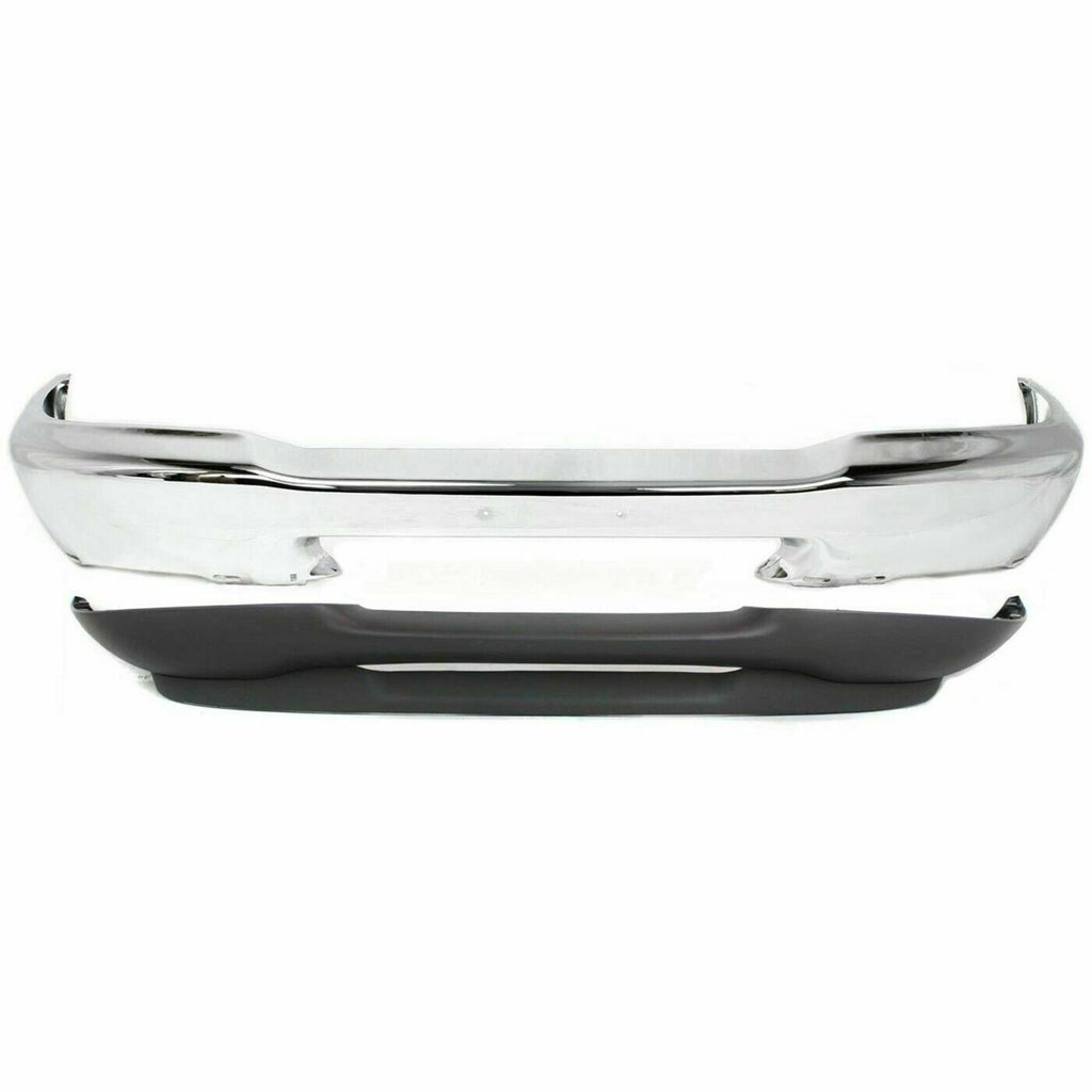 Front Bumper Chrome Style Side + Valance Textured For 1998-2000 Ford Ranger