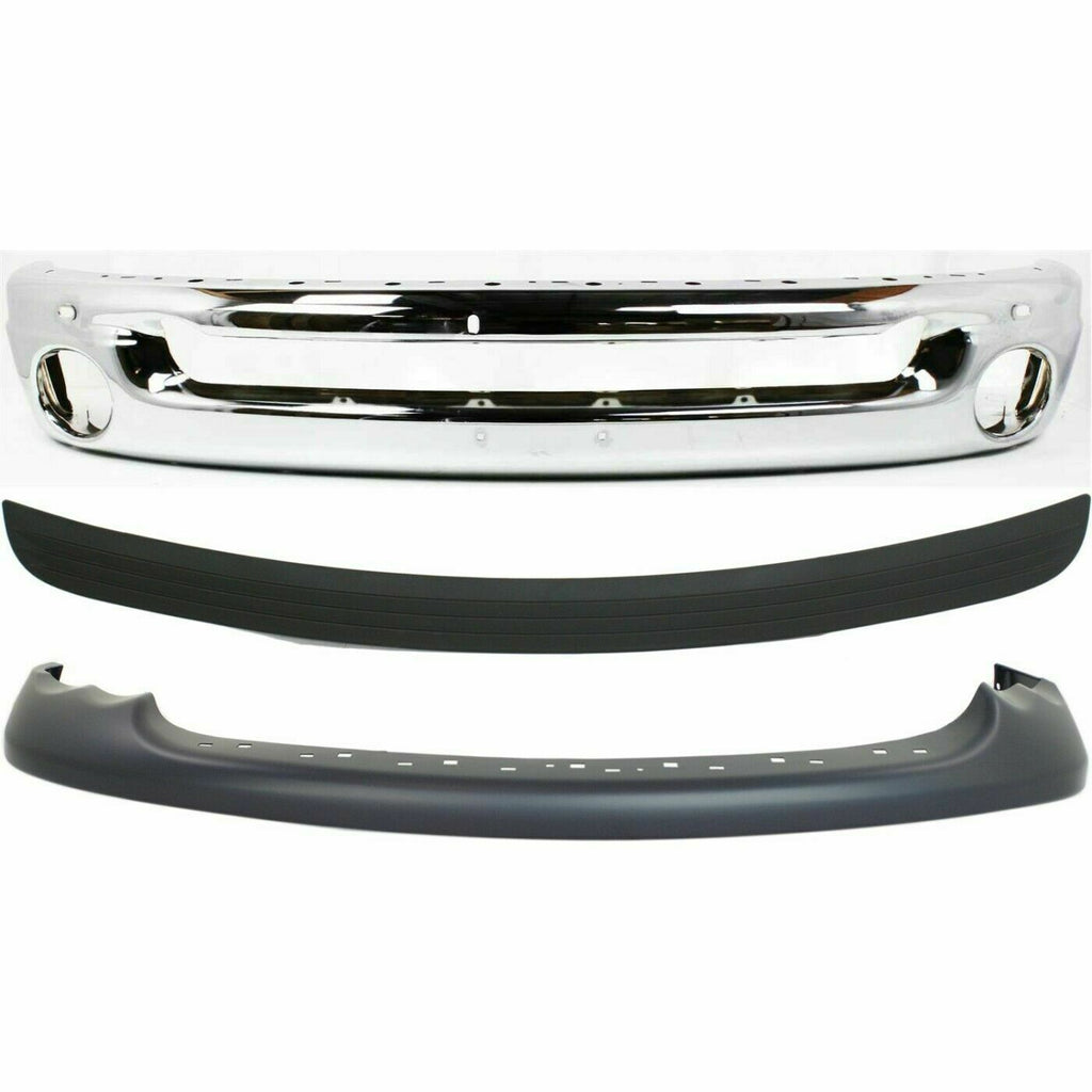 Front Upper Bumper Kit For 2002-2005 Dodge Ram Truck 1500 2500 3500