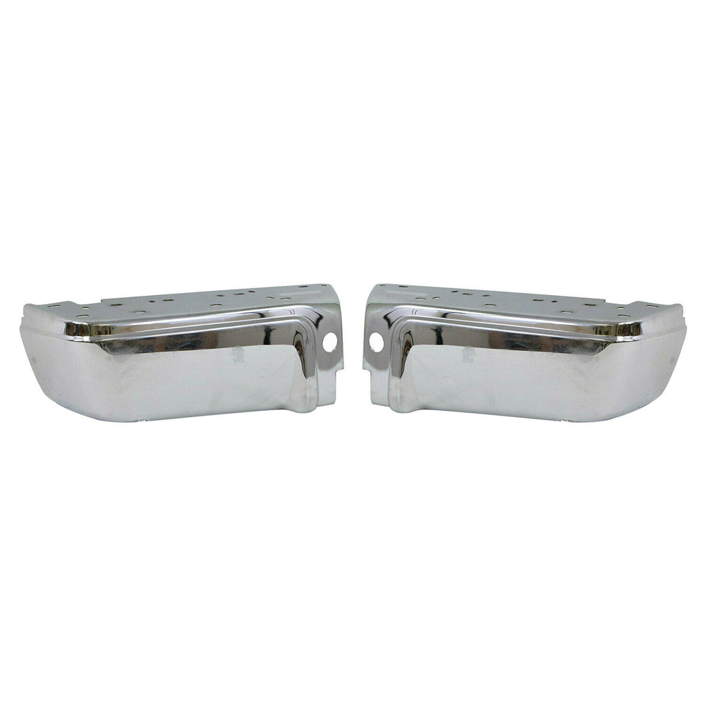 Rear Step Bumper Face Bar Chrome Right & Left Side For 08-16 F-Series Super Duty