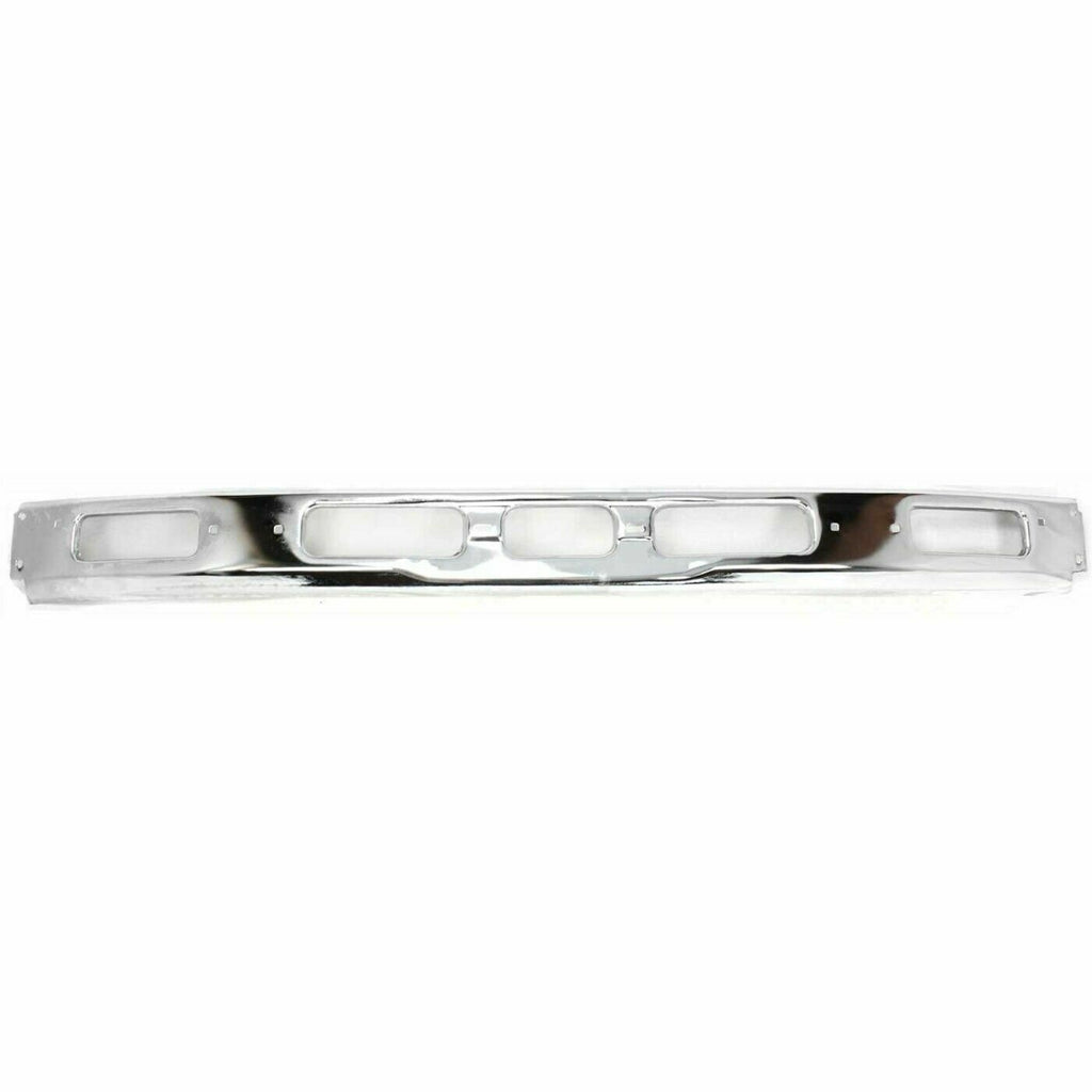 Front Bumper Steel Chrome With Fog Lamp Holes For 1982-1983 Toyota Pickup 4WD