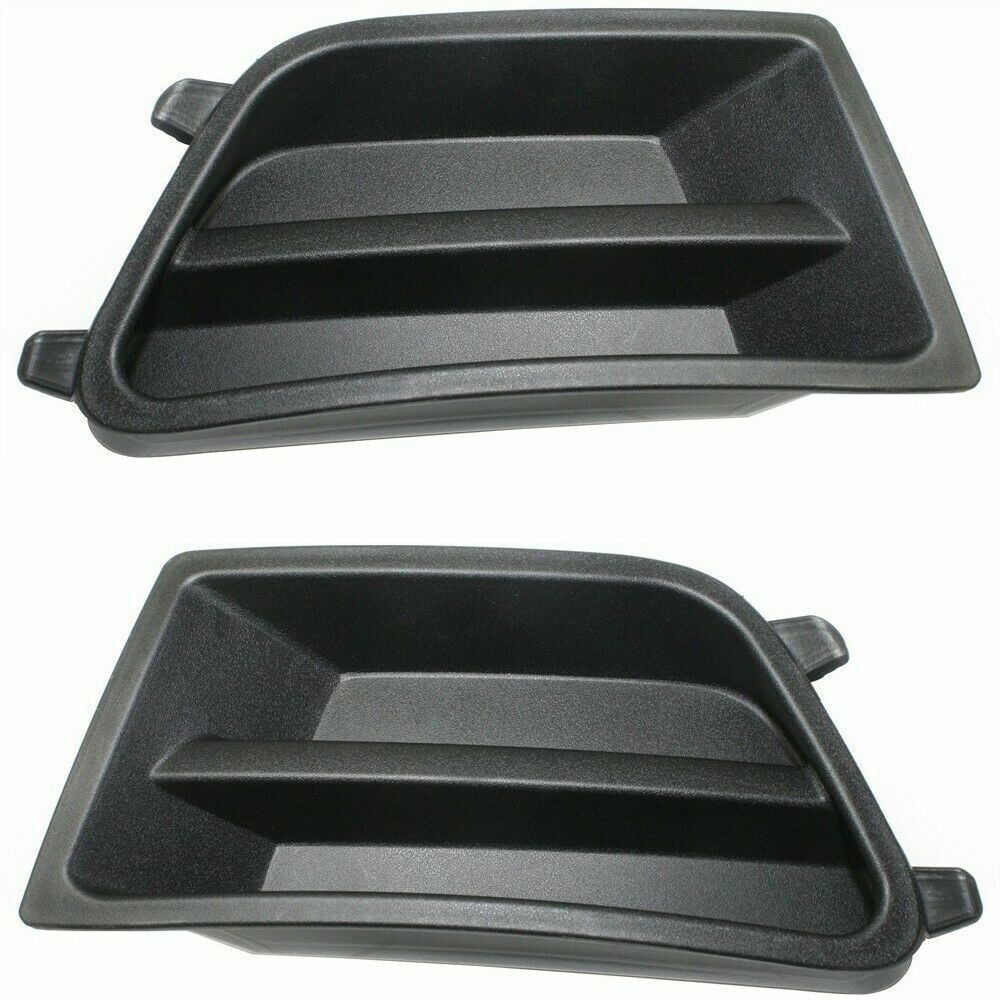 Fog Lamp Cover Set Textured Passenger & Driver Side For 2010-2012 Ford Mustang