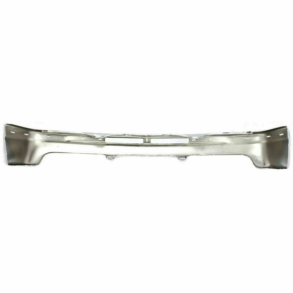 Front Bumper Chrome Steel W/o Brackets For 1999-2002 Silverado 1500 2500HD 3500