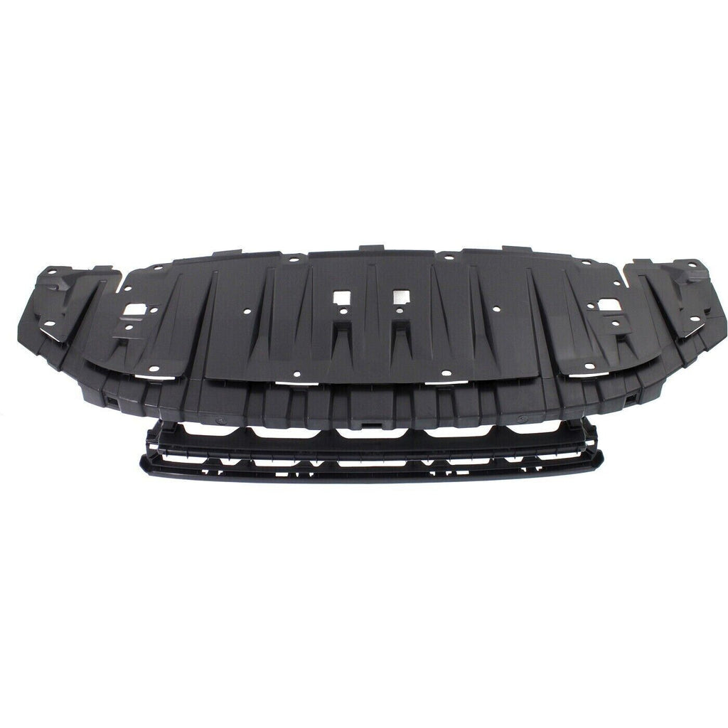 Front Bumper Lower Grille Black Plastic For 2013-2015 Honda Civic Sedan