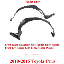Load image into Gallery viewer, Front Fender Liner Left Driver &amp; Right Passenger Side For 2010-2015 Toyota Prius