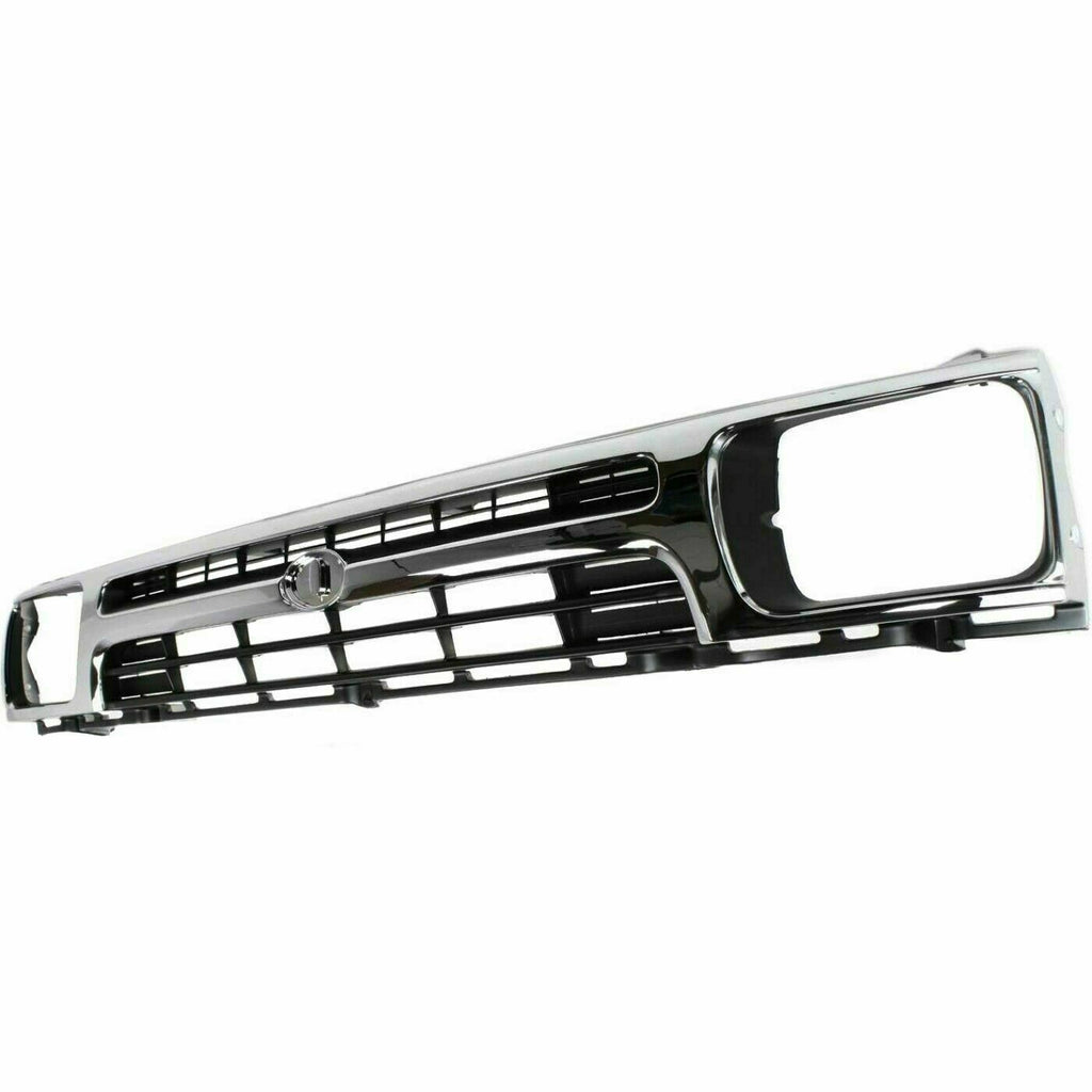 Front Grille Chrome Shell & Painted Insert For 1992-1995 Toyota Pickup 2WD