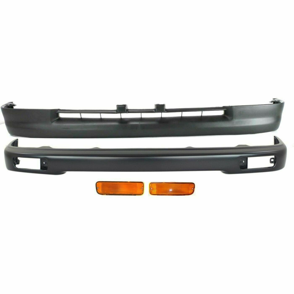 Front Bumper Cover + Valance + Signal Lamp For 1995-1997 Toyota Tacoma 2WD