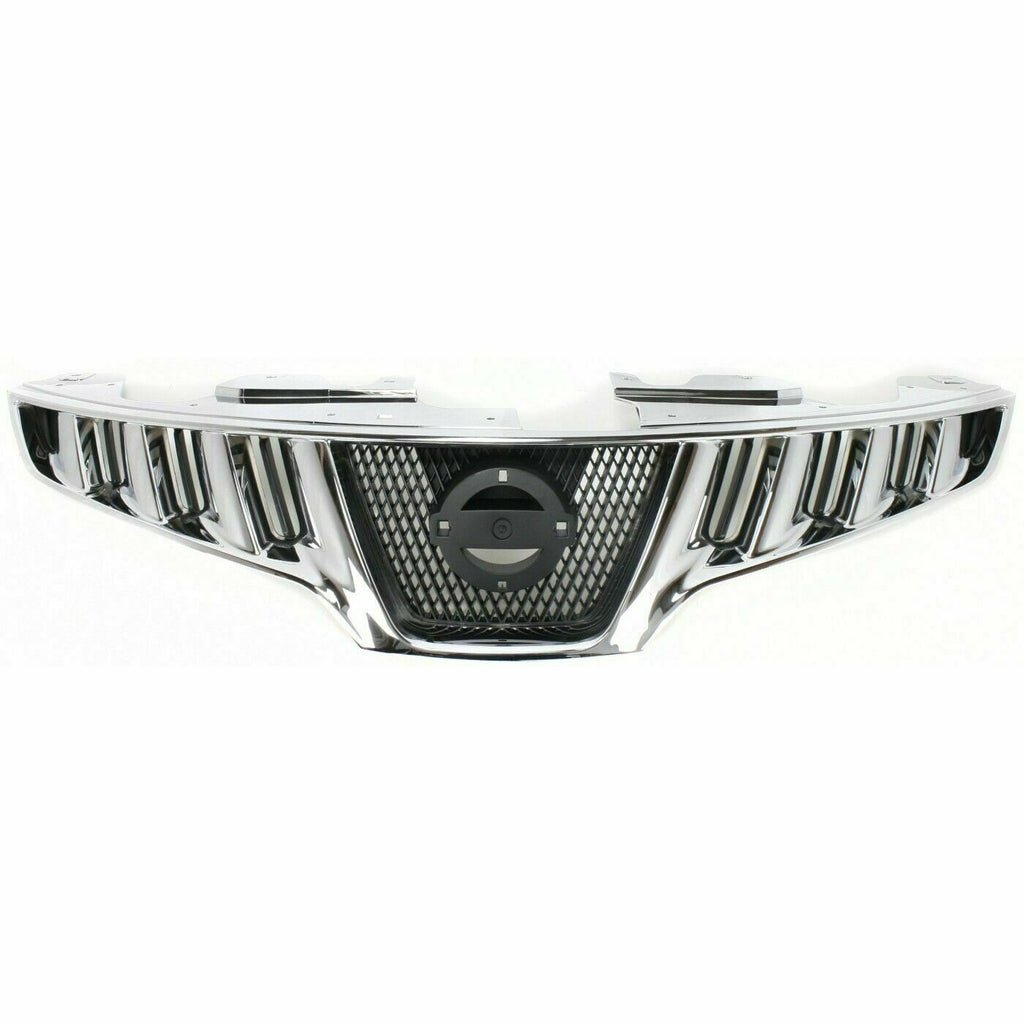 Front Grille Chrome Shell With Black Insert Plastic For 2009-2010 Nissan Murano