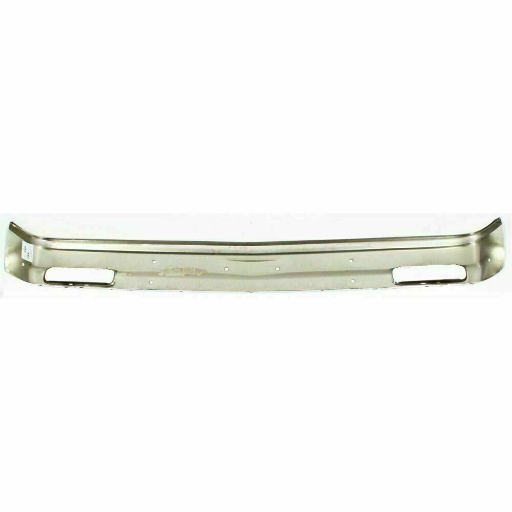 Front Bumper Chrome w/o Molding Holes For 1983-90 Chevrolet S10 Blazer / GMC S15