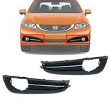 Front Fog Lamp Molding Trim Primed Right & Left Side For 2013-2014 Honda Civic