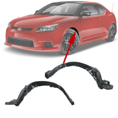 Front Splash Shield Fender Liners Left & Right Side For 2011-2013 Scion TC