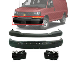 Load image into Gallery viewer, Front Bumper Primed + Upper Cover + Brackets For 03-20 Express/ Savana 2500 3500