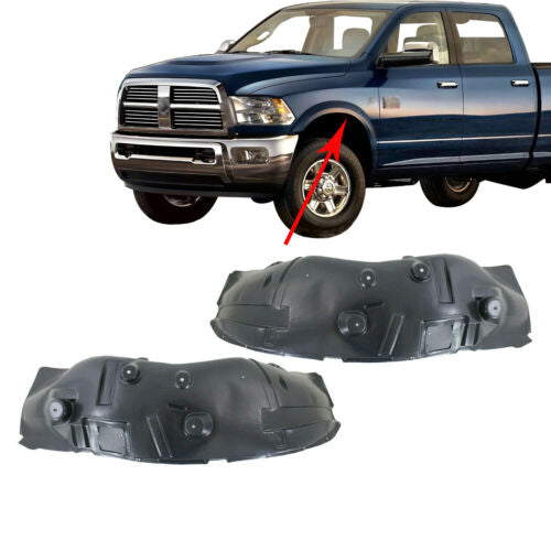 Front Fender Liner Left & Right Side For 2010-2012 Dodge Ram 2500 3500 4WD