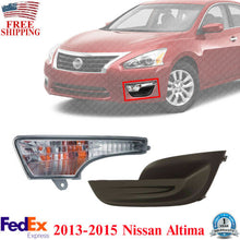 Load image into Gallery viewer, Front Left Side Signal + Fog Lamp Cover Textured For 2013-2015 Nissan Altima