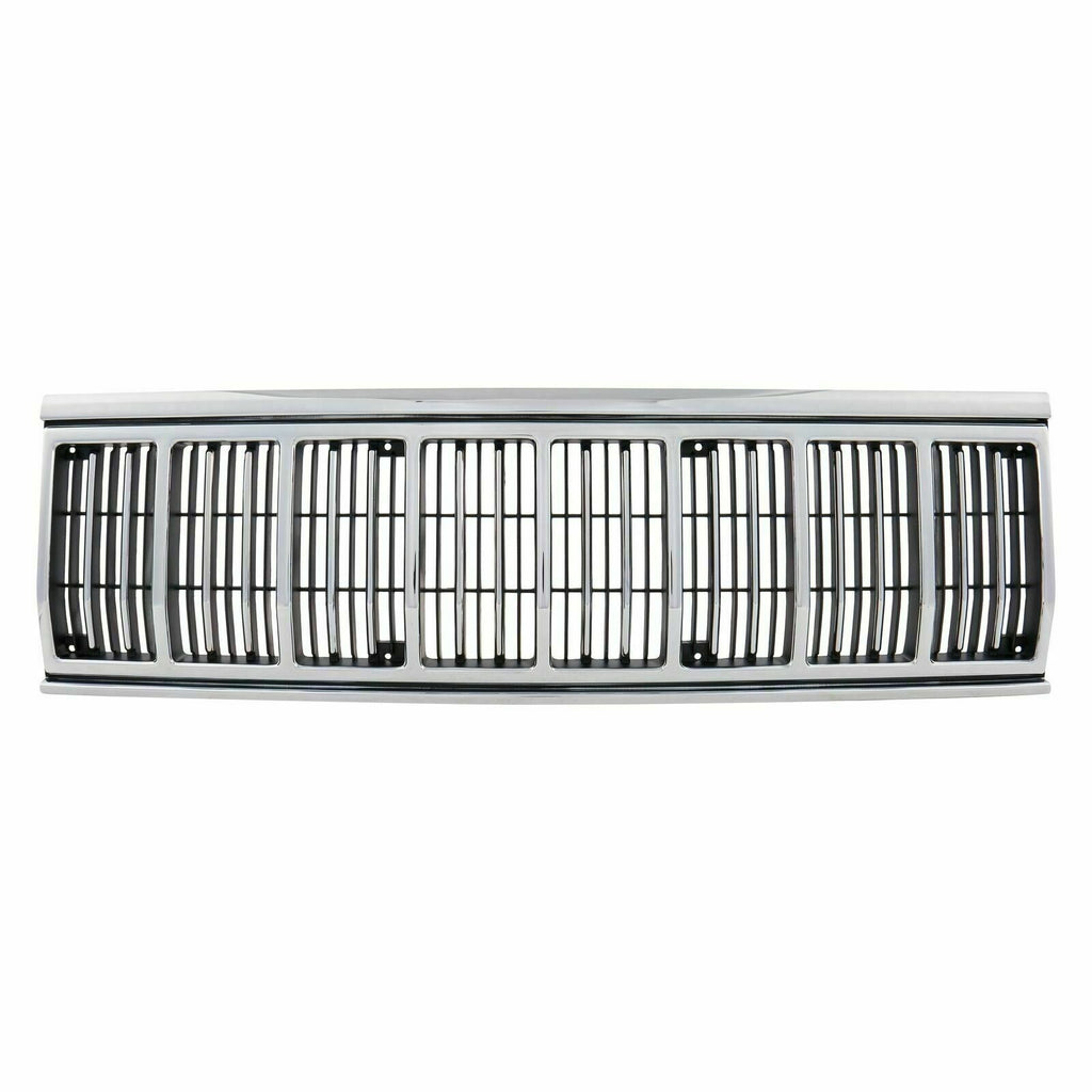 Front Grille + Headlamp Door + Signal & marker Lamps For 1991-1996 Jeep Cherokee