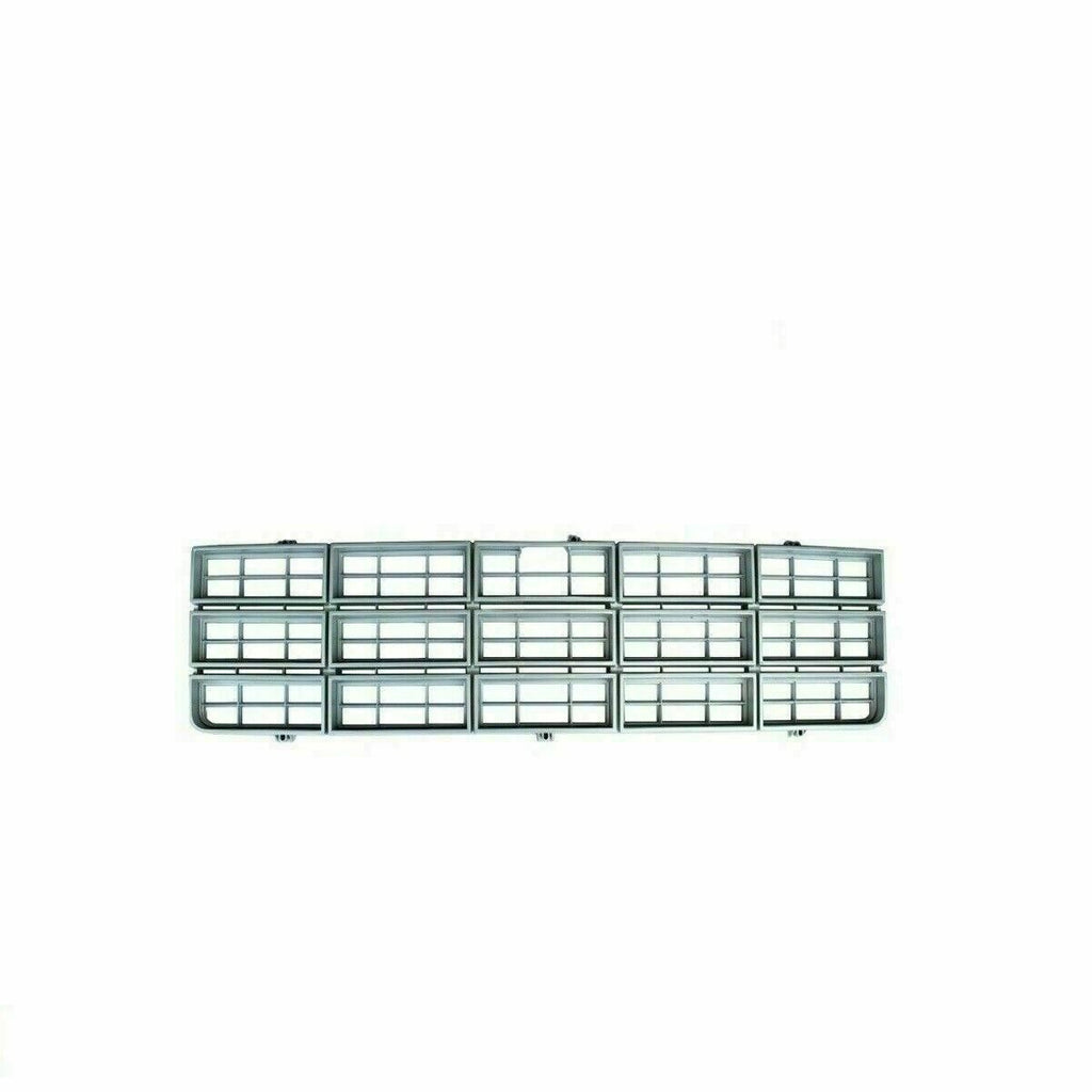 Grille silver and Headlamp Bezel Chrome For 79-80 Chevy GMC C/K Series C10 C20