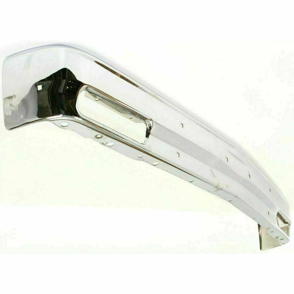 Front Bumper Chrome w/o Molding Holes For 1983-90 Chevrolet S10 Blazer / GMC S15