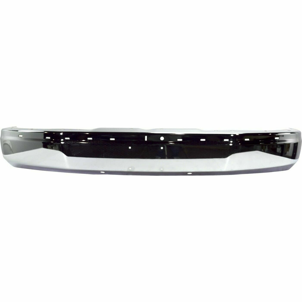 Front Bumper Chrome Steel Face Bar For 2003-2020 Chevy Express / GMC Savana Van