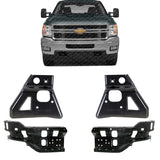 Front Bumper Brackets Outer+ Impact LH & RH Side For 11-14 Silverado 2500HD 3500