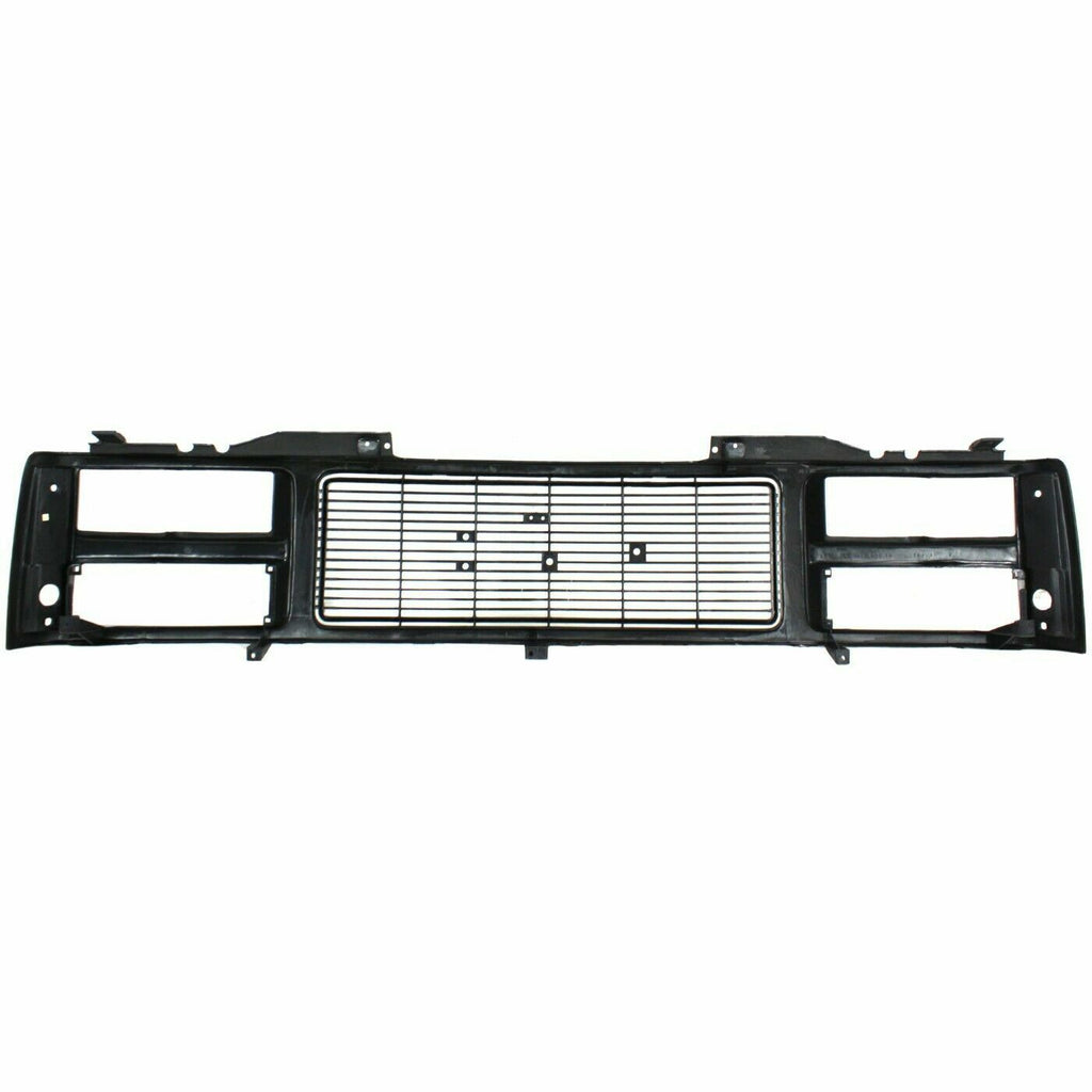 Front Grille Primed Shell and Insert Black For 1988 - 1993 GMC C/K Series