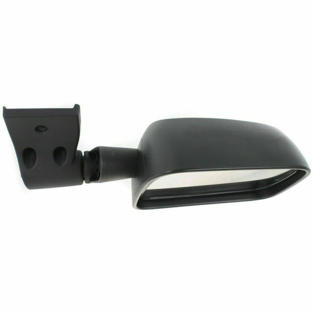 Front Left Driver Side Mirror Manual Folding Black For 2003-2006 Jeep Wrangler