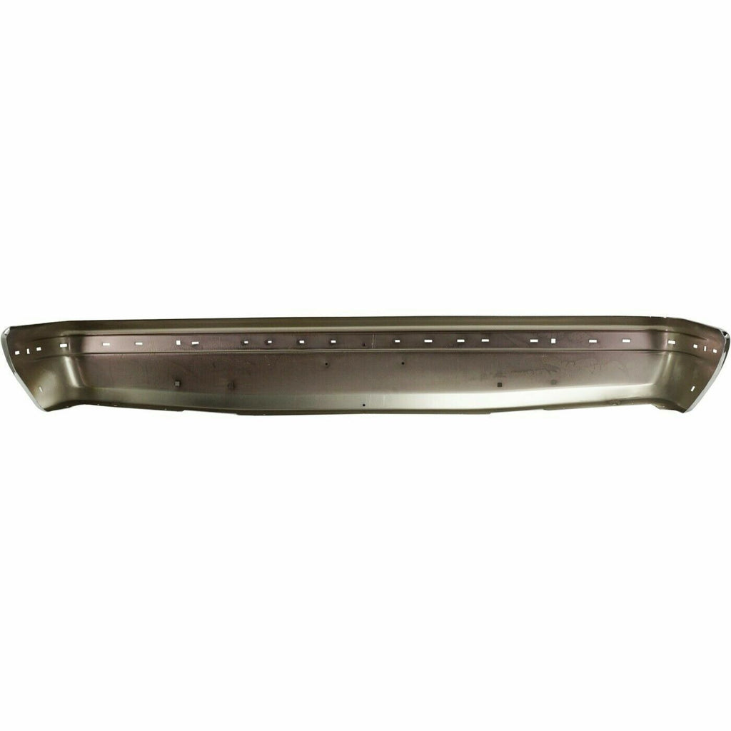 Front Bumper Chrome With Impact Strip Holes For 1987-1991 Ford Bronco / F-Series