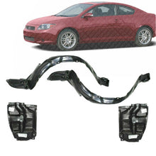 Load image into Gallery viewer, Front Fender Liners &amp; Engine Splash Shield Side LH &amp; RH For 2005-2010 Scion TC