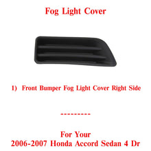 Load image into Gallery viewer, Front Fog Lamp Cover With Bezel Right Passenger Side for 06-07 Honda Accord