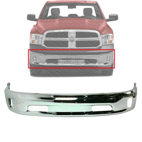 Front Bumper Lower Cover Chrome 2-Piece Type For 2013-2018 Dodge RAM 1500