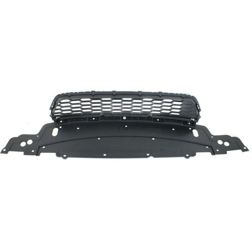 Front Bumper Lower Grille Assembly Textured Gray For 2013-15 Honda Accord Sedan