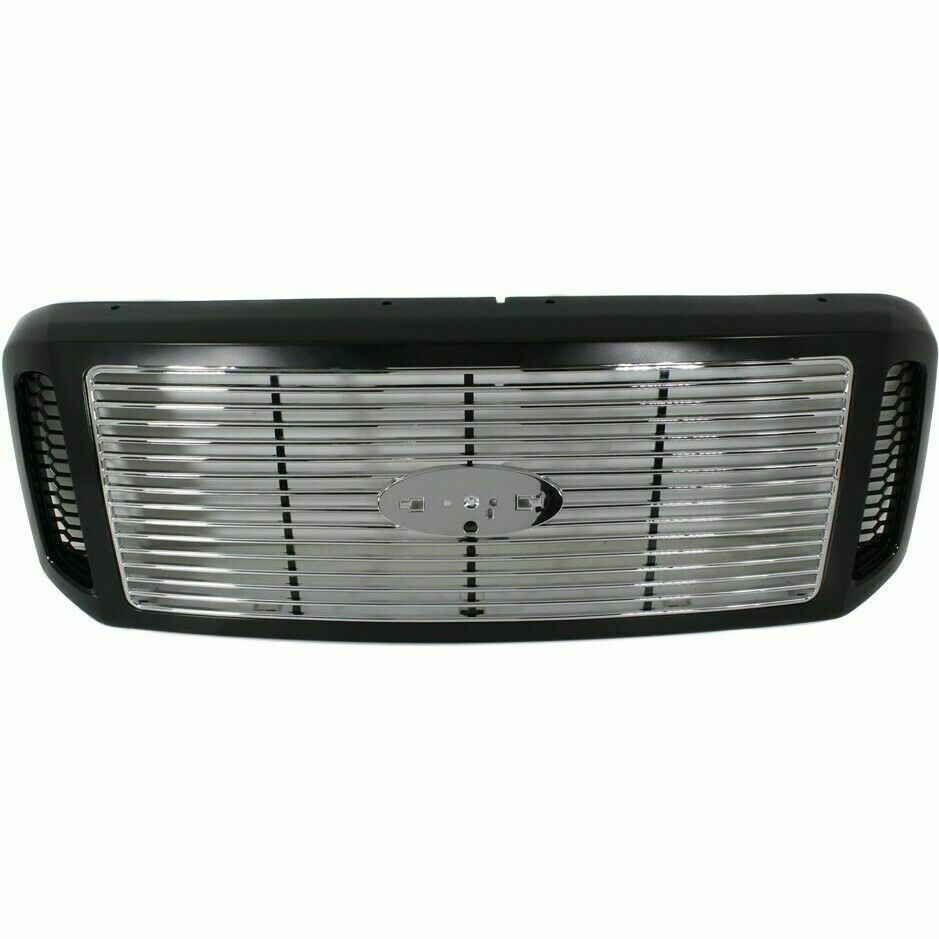 Grille Assembly Primed Shell w/Chrome Insert 2005-07 Ford F-250 Harley-Davidson