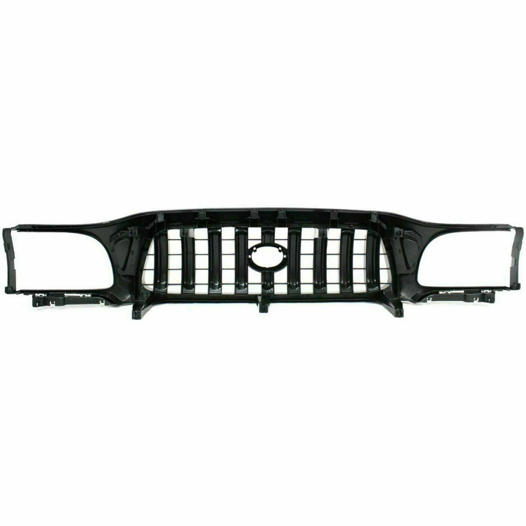 Front Grille Primed Shell & Insert For 2001-2004 Toyota Tacoma DLX / Base
