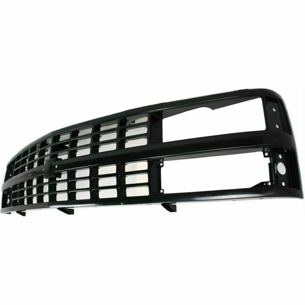 Front Grille Primed Shell & Insert Plastic For 1988-1993 Chevrolet C/K Series