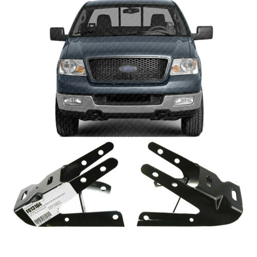 Front Bumper Mounting Bracket Mounted on Frame Lh+Rh For 97-04 Ford F-150 Truck