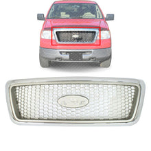 Load image into Gallery viewer, Front Grille Chrome Shell With Beige Insert Plastic For 2004-2008 Ford F-150