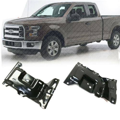 Front Bumper Mounting Bracket Steel Right & Left Side For 2015-2017 Ford F-150