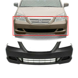 Front Bumper Cover Primed without Fog Lamps Holes For 2005-2007 Honda Odyssey