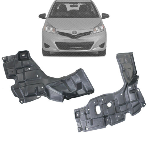 Engine Splash Shield Under Cover Left & Right Side For 2011-2014 Toyota Yaris