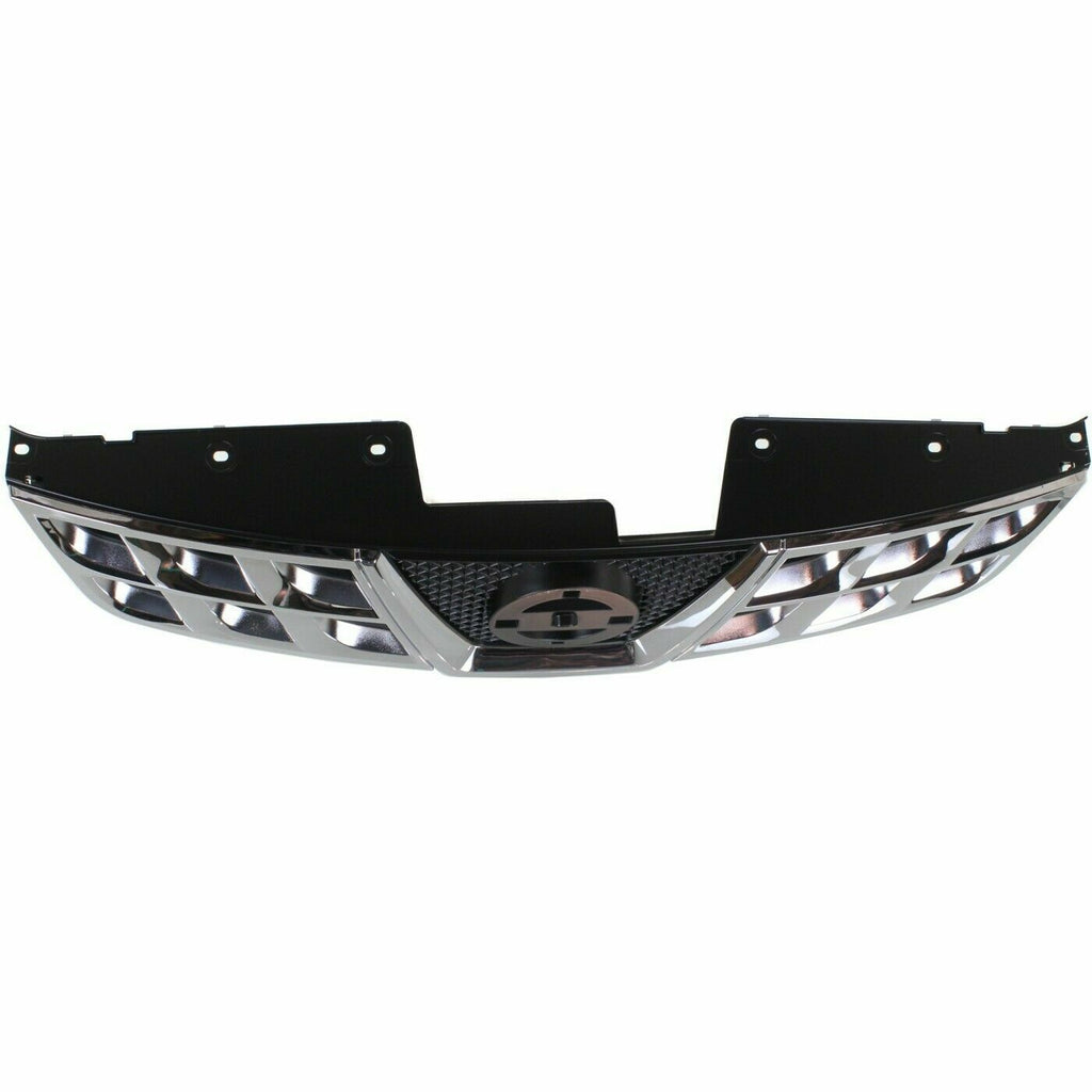 Front Grille Chrome Shell Primed Insert For 11-13 Nissan Rogue 14-15 Select