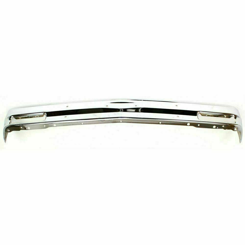 Front Bumper Chrome w/o Molding Holes For 1983-90 Chevrolet S10 Blazer / GMC S15